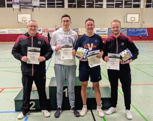 Foto der Siegerehrung im Doppel