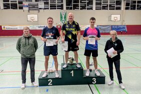 Foto der Siegerehrung im Einzel